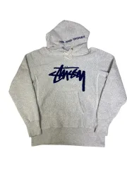 STUSSY x Champion ジャパン グレー 起毛 WHO M