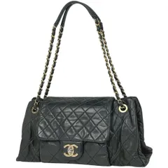 シャネル CHANEL ココマーク チェーン ショルダーバッグ マトラッセ ショルダーバッグ レザー ブラック レディース 【中古】