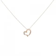 K10PG ハート ダイヤモンド ネックレス 0.02CT