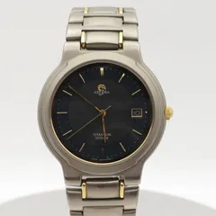 【新品電池】アテッサ シチズン メンズ腕時計 5510 ブラック シルバー チタン チタニウム 軽量 ヴィンテージ レトロ 廃盤