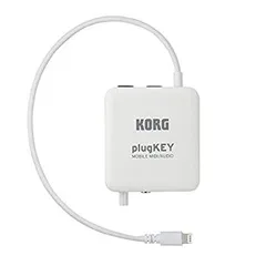 【中古】「非常に良い」KORG iPhone/iPad用モバイルMIDI+オーディオ・インターフェイス plugKEY WH ホワイトのサムネイル