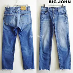 ビッグジョン　ハイパワーストレッチ ストレートレッグデニム　MML104K　レディースM相当　藍青　日本製　BIG JOHN