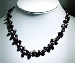 ペタル淡水パール染めネックレスNO25-2491