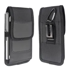 縦型スマホポーチ 5.8-6.8インチ 2WAY ベルト装着 カラビナ [ゆうパケット発送、送料無料]