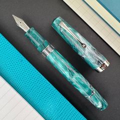 VISCONTI オペラ ブルーベリー 貴重なトラベルインクポットとのセット