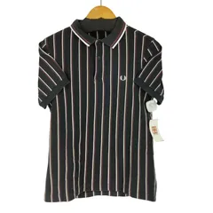 フレッドペリー FRED PERRY 月桂樹 ロゴ刺繍 ストライプ S/S ポロシャツ メンズ import：S 