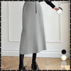  ハイウエスト プリーツニットスカート秋冬 ワイドリブ プリーツスカート ベルト付きミモレ丈スカート 体型カバーオフィスカジュアル ロングスカート 美脚脚長 着やせ エレガントスカート 暖かいスカート無地 大人きれいめ 上品