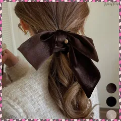 送料無料  リボン付きシュシュ ヘアゴム 韓国風 レディース ヘアバンド ヘアアレンジ 無地 髪留め 髪飾り オルチャン おしゃれ 大人 可愛い オフィスカジュアル 雑貨 きれいめヘアアクセ 卒業式 入学式小物 韓国ファッション