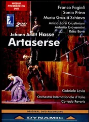【中古】Johann Adolf Hasse : Artaserse (1730 Venice Version) [DVD]