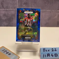 2023 Panini Prizm Premier League Shandon Baptiste 57/75 Brentford Blue Cracked Ice カード