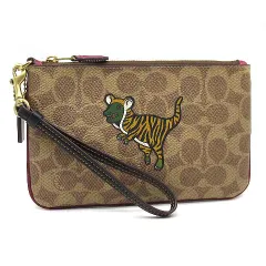 コーチ COACH ルナ ニューイヤー スモール リスレット ポーチ バッグ レキシー タイガー C8395 美品
