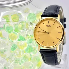 【新品電池】SEIKO セイコー メンズ 腕時計 ゴールド 2C21-0120 550825 新品ベルト