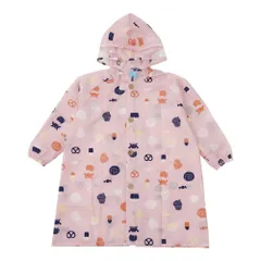 小川(Ogawa) kukkahippo ランドセル対応キッズレインコート 100cm おやつ リュック対応可能な調整タック付き カバさんの反射プリント付き 透明窓付き ゴム付きの袖 カバさんの形の収納カバ [おやつ] [Free Size] [レインコート]