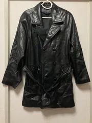 【美品】羊革　レザージャケット　ブラック　XL