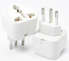 海外 変換プラグ CBタイプ ブラジル コンセント アダプター 海外旅行 (ホワイト) [ホワイト]