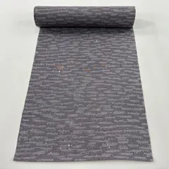 反物 優品 羽尺 羽織 和装コート 幾何学模様 灰色 正絹 【中古】