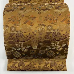 鈴乃屋　宝尽くし　高級六通袋帯　落ち着いた色味　結婚式　お正月　お祝い事に 鈴乃屋 宝尽くし 高級六通袋帯 落ち着いた色味 結婚式 お正月 お祝い事