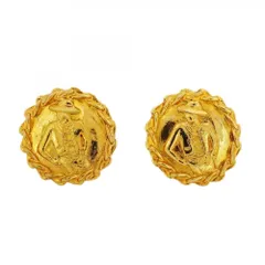 シャネル(Chanel) シャネル イヤリング  マドモアゼル  サークル GPメッキ ゴールドレディース