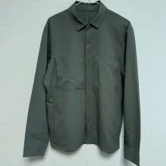 138 ルルレモン メンズ シャツ ジャケット カーキ Mサイズ