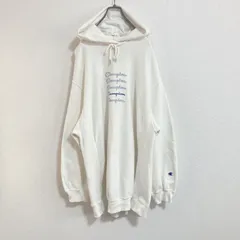 【リバースウィーブ】チャンピオン　プルオーバーパーカー　白　L