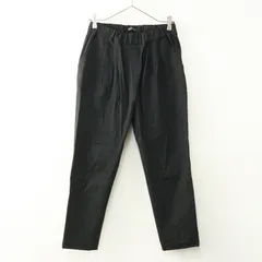 美品 トラバイユマニュアル TRAVAIL MANUEL コットンツイル2タックスラントパンツ S ブラック/黒 ボトムス【2400014503258】