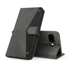 【在庫処分】Pixel 9a ケース手帳型 財布型 グーグルピクセル 9a スマホケース 耐衝撃 カード収納 スタンド機能 Google のあるソフトタッチ マグネット開閉 ピクセル9a ケース ストラップホール付き 防水 耐摩擦 シンプル (グレー)