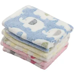 新品 Bidason ペット ブランケット マット 3枚セット 布団 可愛い ひざ掛け スクエア型 リバーシブル ふわふわ ソフト 暖かい サンゴフリース 洗える 多機能 タオル 犬 猫 兼用 毛布 秋 冬