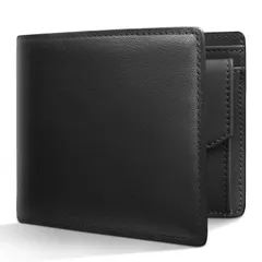 【特価セール】[ecoofee] 財布 メンズ 2つ折り オイルドレザー 本革 コンパクト 大容量 RFIDスキミング防止 使いやすい 二つ折り財布 薄い 一流の職人が作る メンズ財布 折りたたみさいふ 人気ブランド 男性 紳士用 ギフトBOX入り プレゼント