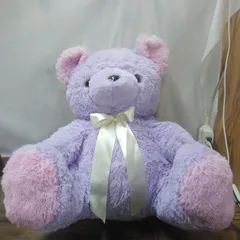 ぬいぐるみ  クマ  紫色のクマ  柔らかい素材です。Q961