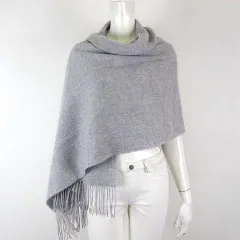 無印良品 良品計画 ストール マフラー 大判 ウール 60×200cm 杢 グレー