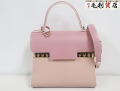 DELVAUX デルヴォー ハンドバッグ Tempete PM タンペート ピンク ボックスカーフ AA0505AAM0ARFDO 美品 【中古】 バッグのサムネイル