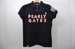 中古 レディース パーリーゲイツ PEARLY GATES 半袖ポロシャツ 0(S) 濃紺 ネイビー