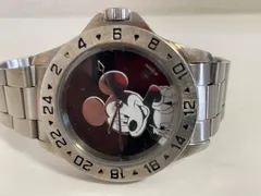 電池交換済　ミッキーマウス Disney アナログ 腕時計　シルバー