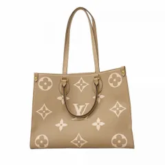 ルイ・ヴィトン(Louis Vuitton) ルイ・ヴィトン トートバッグ モノグラム・アンプラント バイカラー オンザゴーMM M45494 トゥルトレール クレーム 2wayバッグレディース