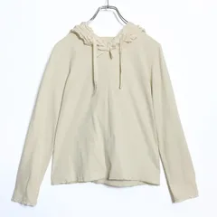 ピンクハウス★ローンフード付きカットソー サイズ3(M) ベージュ系ピコレース  段々フリル&リボン♪z16672