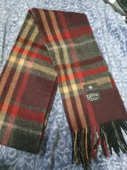 メトロシティ CHECK カシミア ウール マフラー