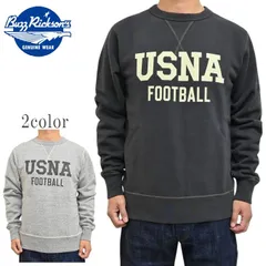 バズリクソンズ BUZZ RICKSONS BR69696 セットインクルー スウェット シャツ トレーナー USNA ミリタリー メンズ br69696