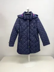 HAZZYS キッズ キルティング ロングコート 145