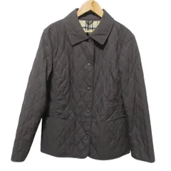 美品 BURBERRY LONDON バーバリーロンドン 裏地ノバチェック キルティングジャケット ブルゾン サイズ40 ブラウン レディース 古着 中古 USED