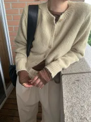 エデン ラウンド カーディガン (再進行 チャイナ 季節の変わり目 インナー レイヤード 春 デイリー )