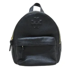 新品同様 Tory Burch トリーバーチ レザー ミニリュックサック バッグパック ブラック レディース 古着 中古 USED