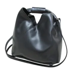 美品 MM6 エムエムシックス メゾンマルジェラ  ジャパニーズ クロスボディ ポシェット ショルダーバッグ S54WD0106 ブラック レディース 古着 中古 USED