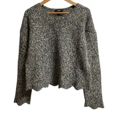 美品 Theory セオリー カシミヤ100％ クロップド ニット セーター サイズS グレー  レディース 古着 中古 USED