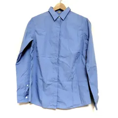 美品 ミューズ ドゥーズィエムクラス ビッグシルエット 長袖シャツ◆ブルー 美品 ミューズ ドゥーズィエムクラス ビッグシルエット 長袖シャツ