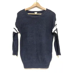 FilMelange(フィルメランジェ) 長袖セーター サイズ0 XS レディース - ダークネイビー×白