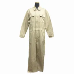 美品 Whim Gazette ウィムガゼット ツイル ジャンプスーツ つなぎ オールインワン WGZ1051209A0001 フリーサイズ ベージュ レディース 古着 中古 USED