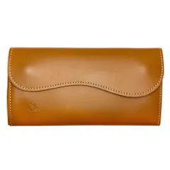 新品同様 革蛸 レザー ロングウォレット 長財布 ブラウン メンズ 古着 中古 USED