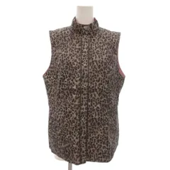 レリアン Leilian ベスト 9 ブラウン ピンク リバーシブル タグ付き レオパード柄 TD-0203302 /NL ■YHS15