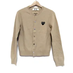 PLAY COMMEdesGARCONS(プレイコムデギャルソン) カーディガン サイズS レディース - ベージュ 長袖/ハート