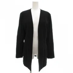 ノーベスパジオ NOVESPAZIO ジャケット M 黒 ブラック ノーカラー ボタンレス /GV ■YHS16